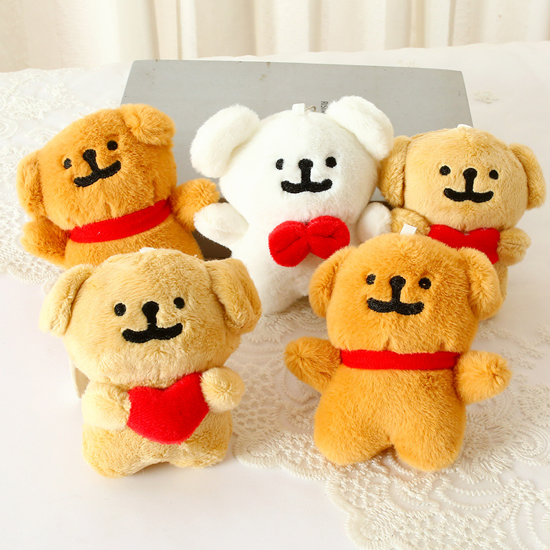 1-10 個のハート型犬ぬいぐるみキーホルダーかわいい子犬ぬ - Mini Backpack Purse のレビューと価格