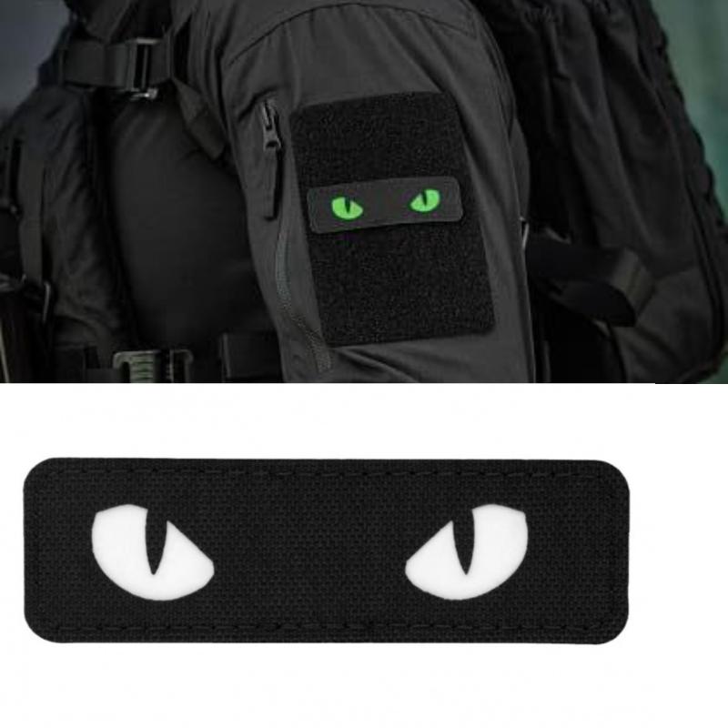 軍事士気向上用刺繍パッチ、キャットアイパッチ、戦術オートバイ - Rucksack Military Style のレビューと価格
