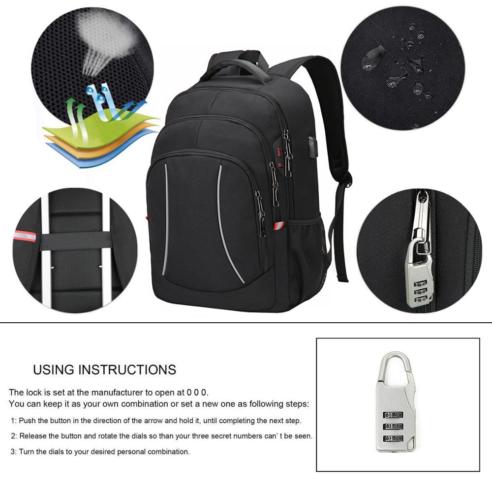 男性用多機能トラベルバッグ,ラップトップ用の多機能バックパッ - Laptop Backpack 15.6 のレビューと価格