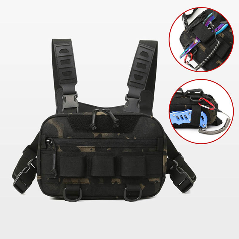 戦術的なチェストリグバックパックキャンプ偵察キットバッグモー - Rucksack Military Style のレビューと価格