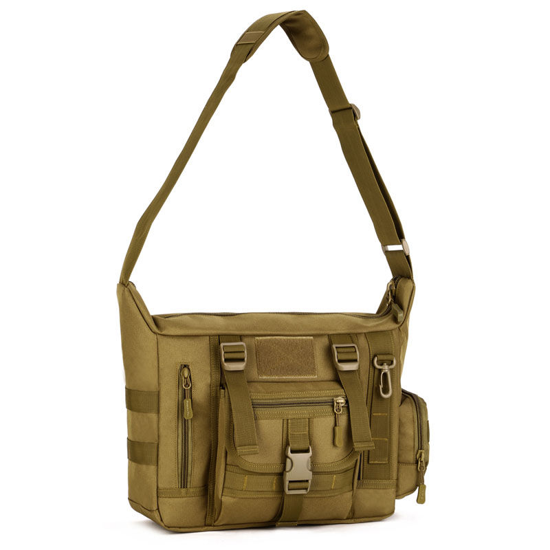 14 インチのラップトップショルダーバッグ男性スポーツバッグ - Rucksack Military Style のレビューと価格