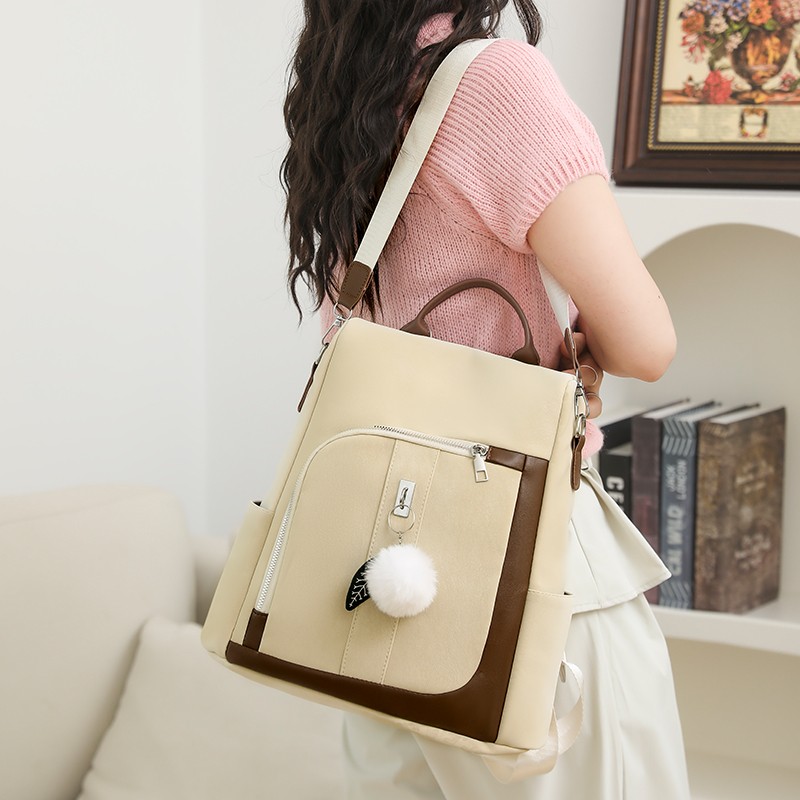 ファッション女性ナイロンバックパックプレッピー学生通学バッグ - Travel Backpack Anti Theft のレビューと価格