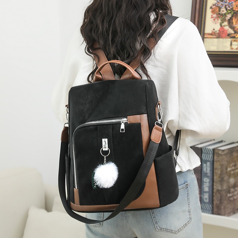 ファッション女性ナイロンバックパックプレッピー学生通学バッグ - Travel Backpack Anti Theft のレビューと価格