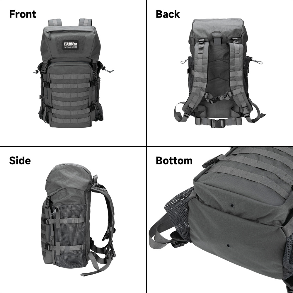戦術的なバックパック 40L 500D ナイロン屋外ハイキン - Rucksack Military Style のレビューと価格