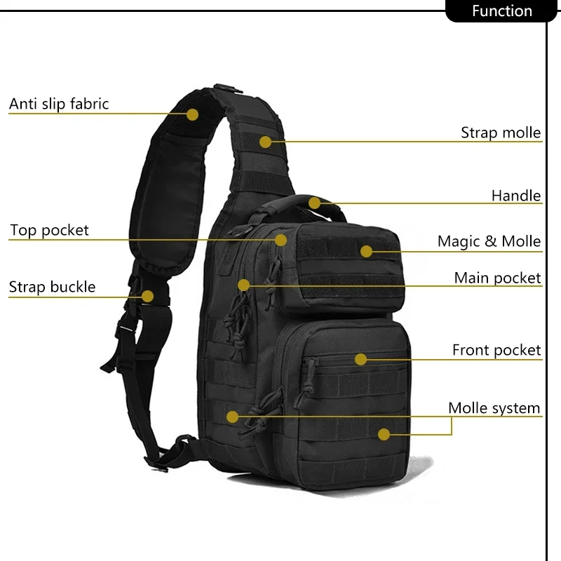 1Wアウトドアショルダーバッグローバー1スリングパックナイロ - Backpack Diaper Bag のレビューと価格